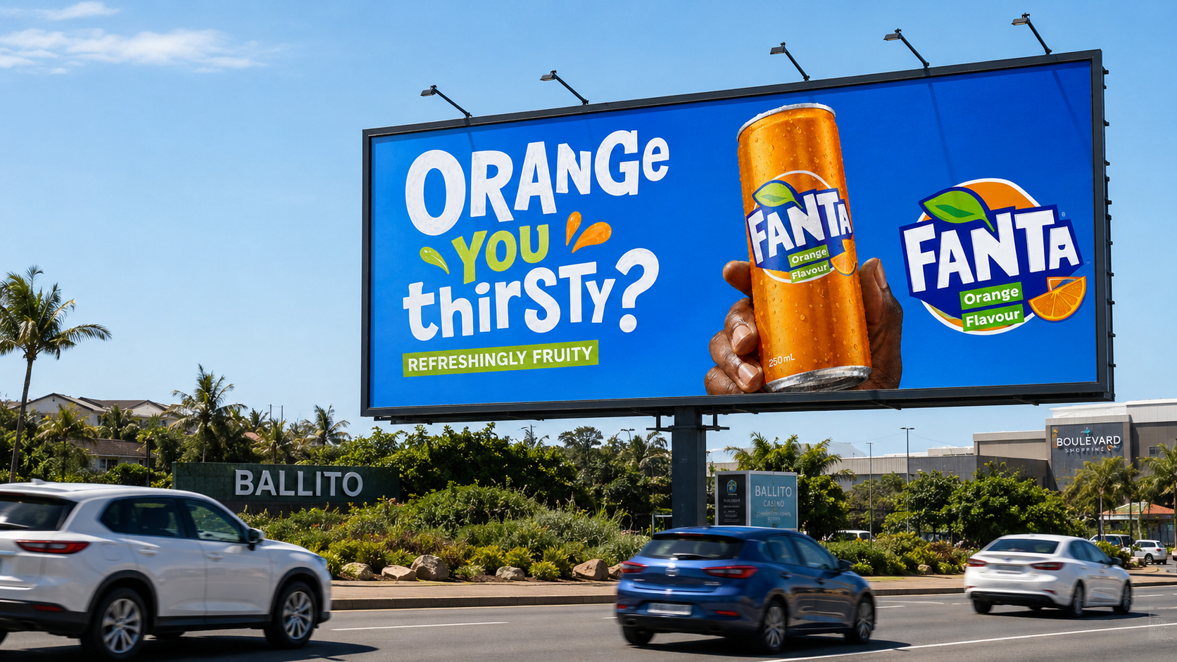 Fanta Ballito billboard
